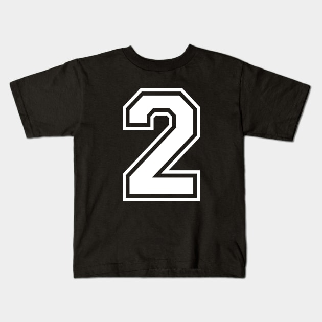 Number 2 Two - Sport Player Design for any ocassion Kids T-Shirt by AllWellia